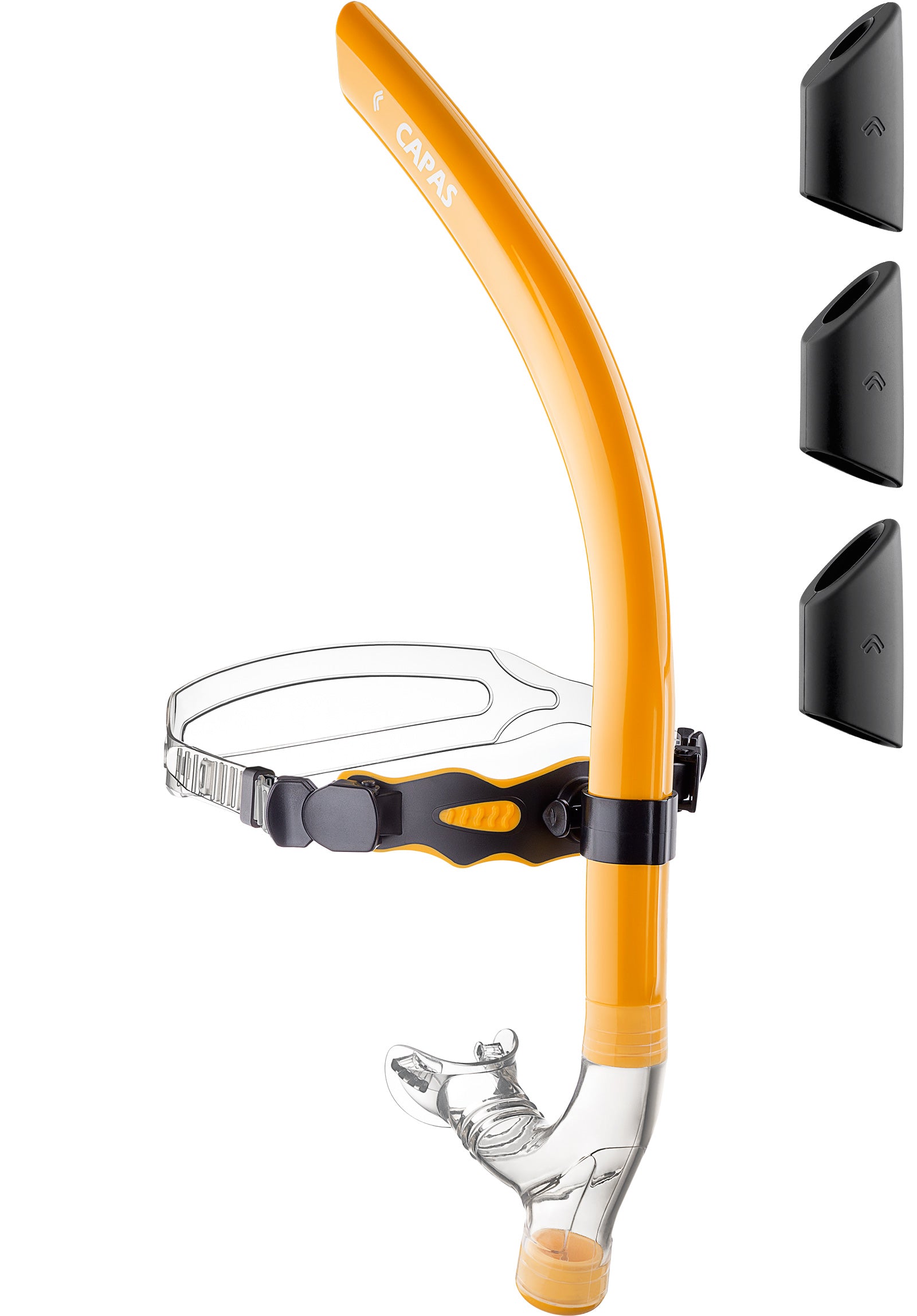 CAPAS Training Swim Snorkel, Orange Black