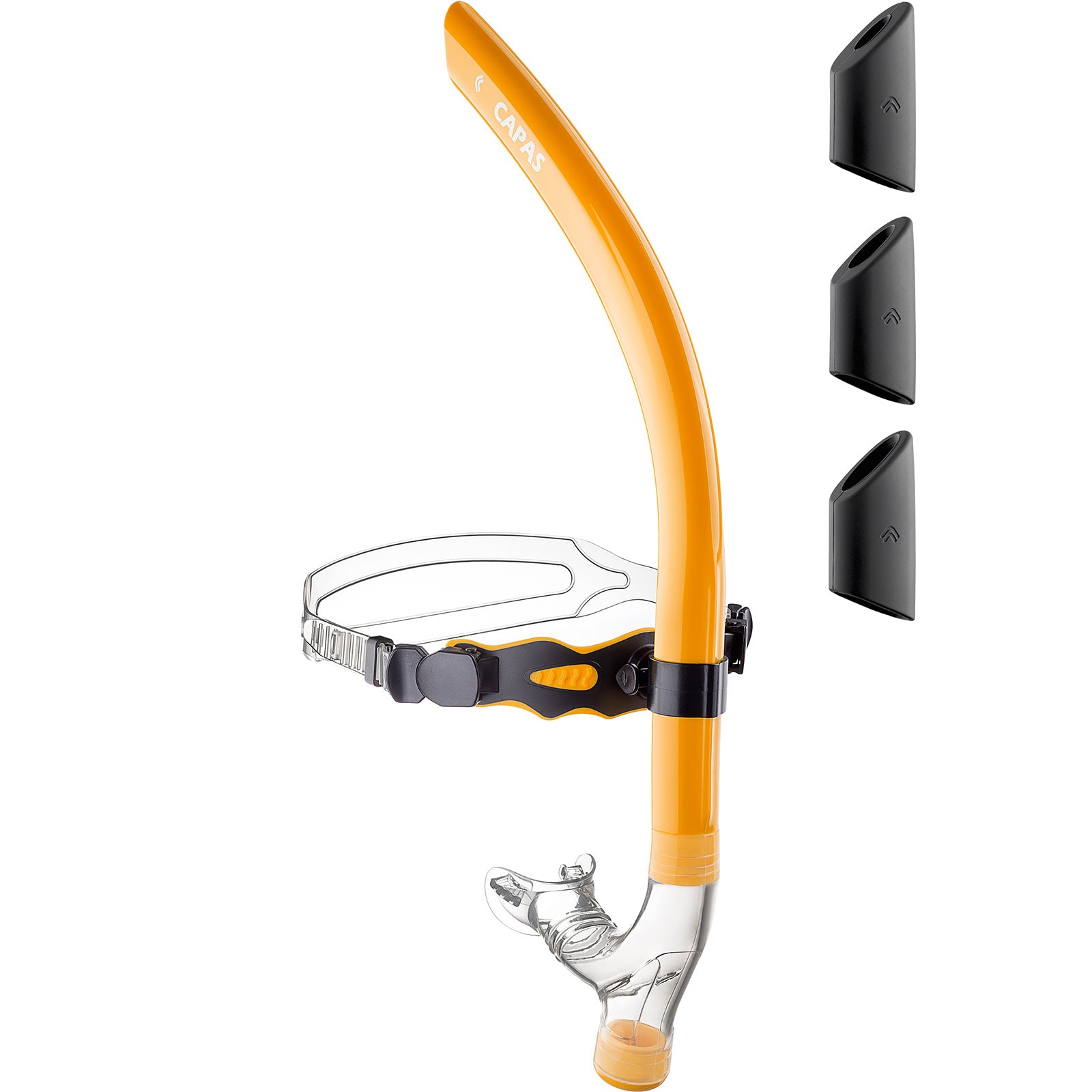 CAPAS Training Swim Snorkel, Orange Black