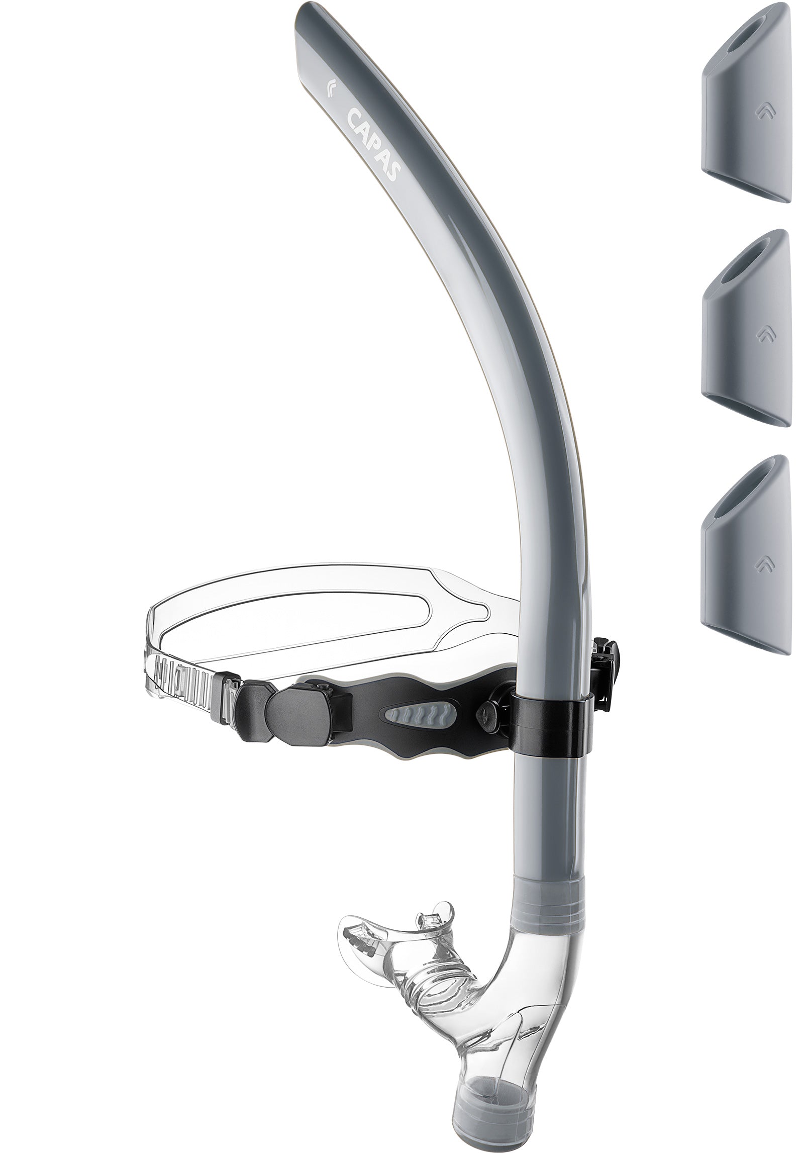 CAPAS Training Swim Snorkel, Grey Black