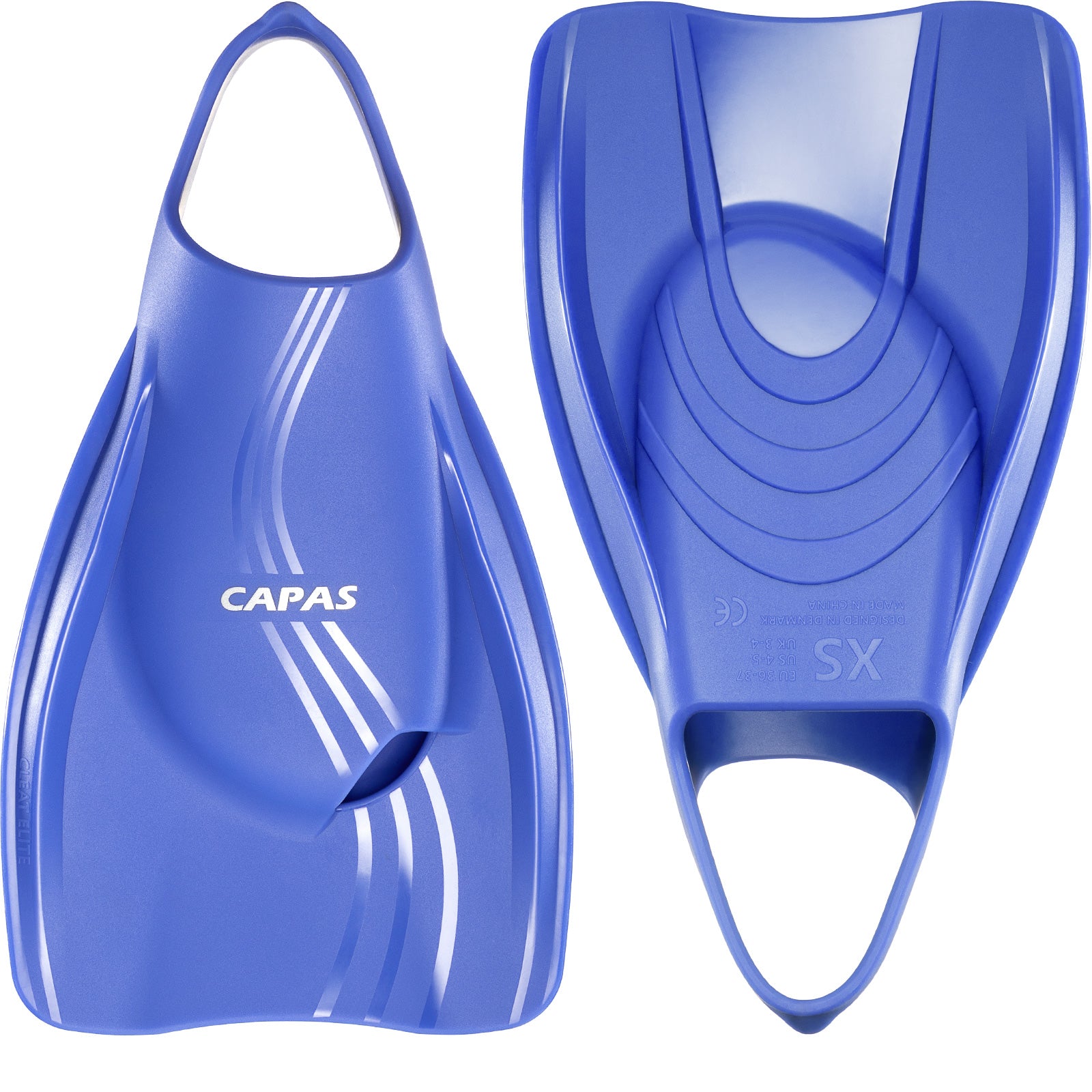 CAPAS Pro Swim Training Fins, Blue