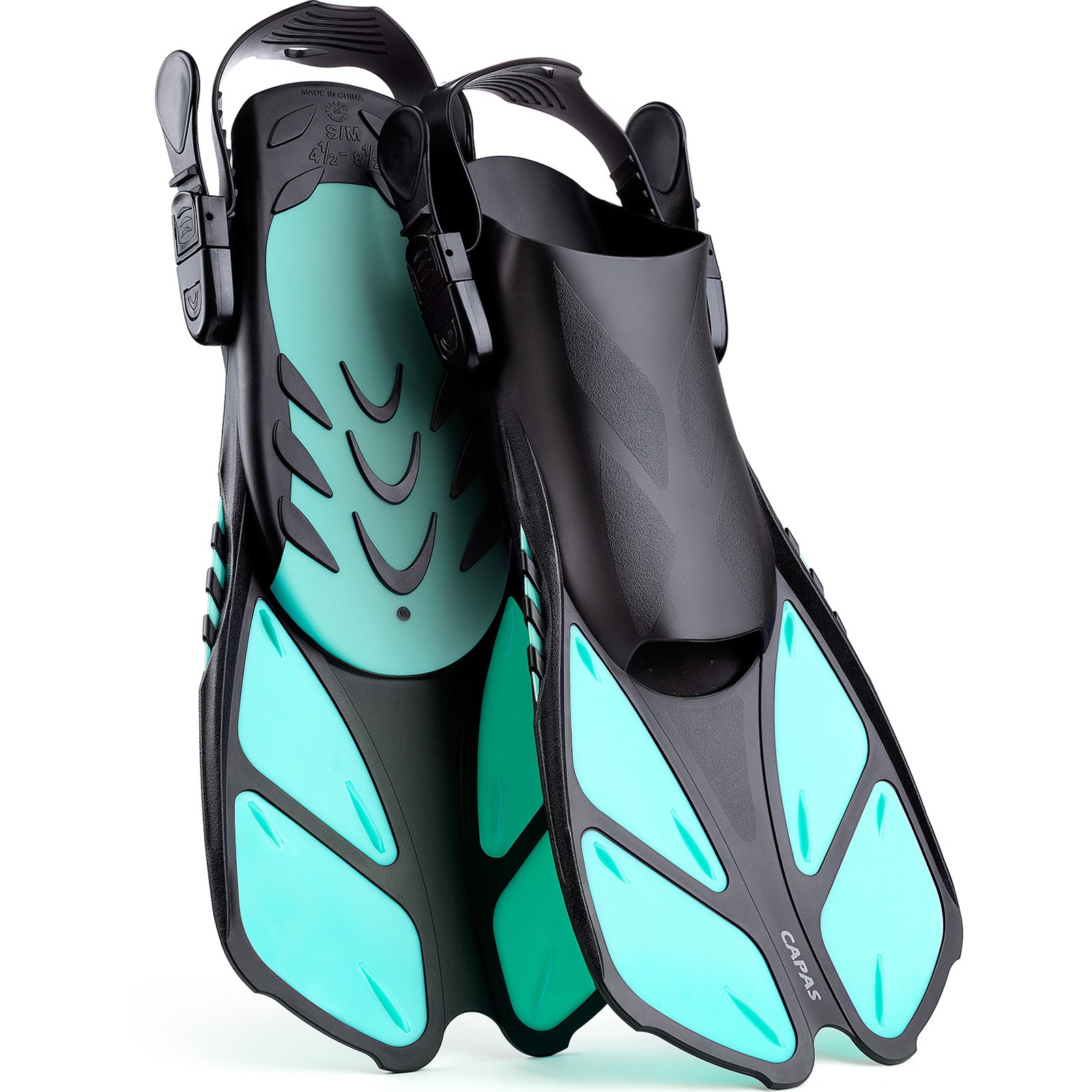 CAPAS Swim Fins for Snokeling, green