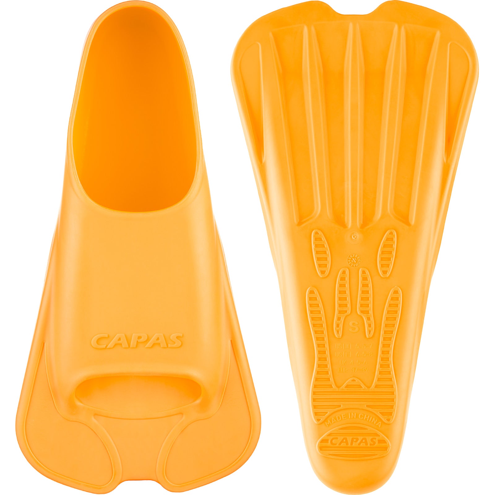 CAPAS Swim Training Fins Short Blade