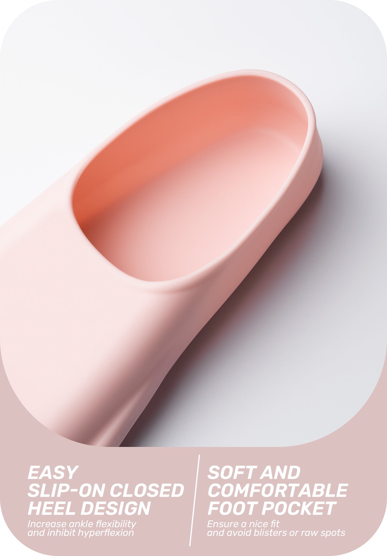 CAPAS Swim Training Fins Short Blade, Pink