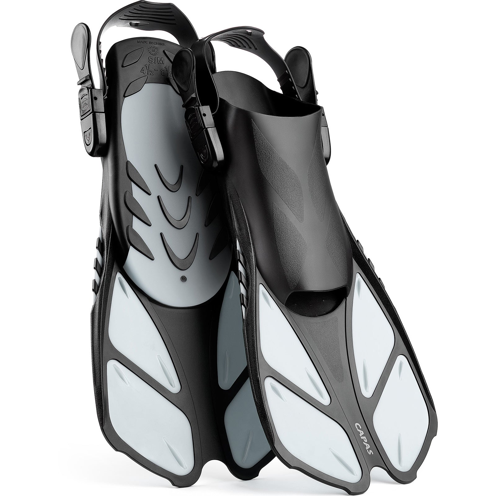 CAPAS Swim Fins for Snokeling, white