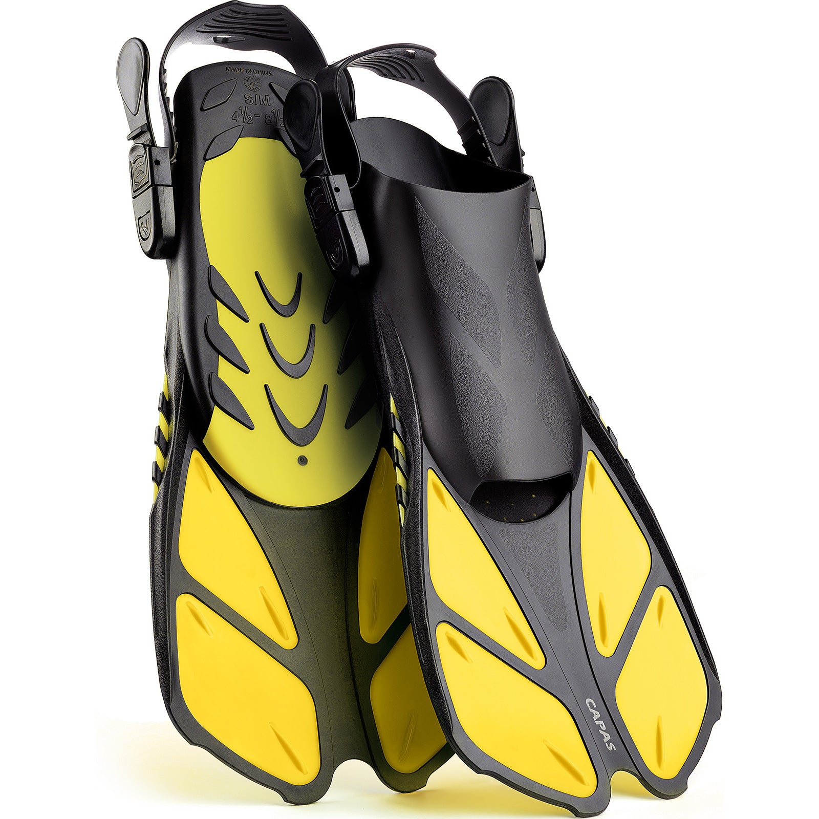 CAPAS Swim Fins for Snokeling, yellow