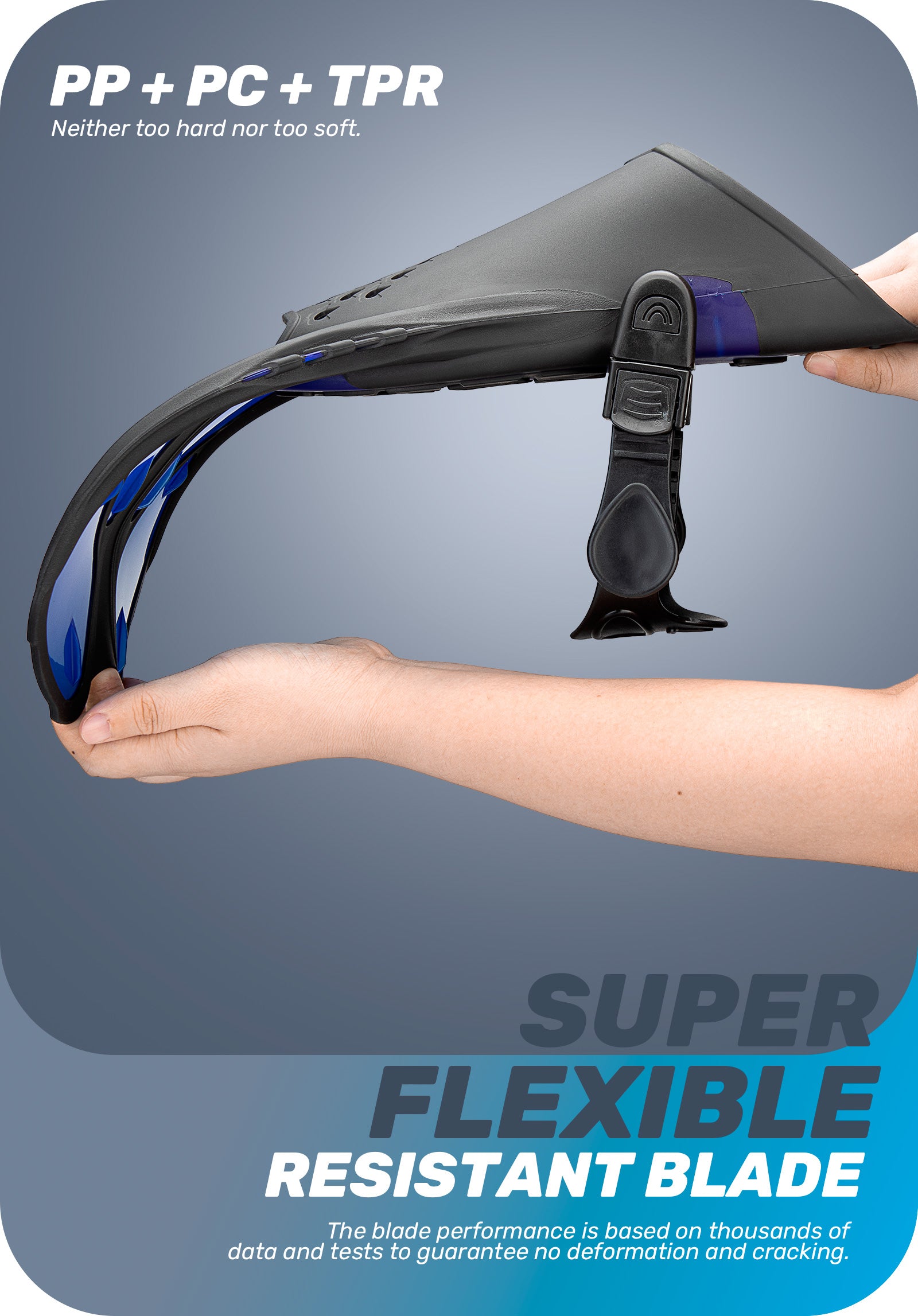 CAPAS Snorkel Fins, Blue