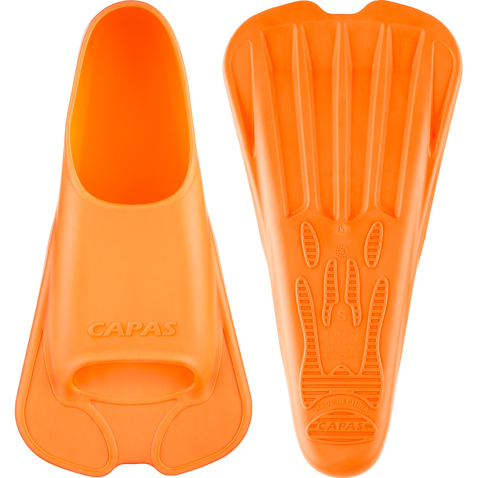 CAPAS Swim Training Fins Short Blade