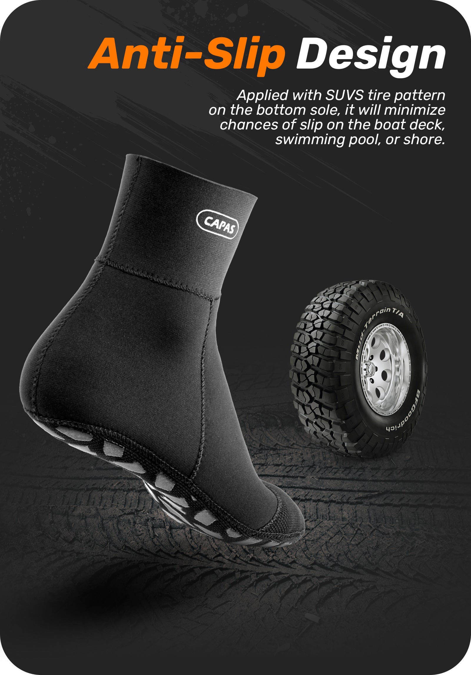 CAPAS 2mm Neoprene Socks for Adult Youth Black – CAPAS Official Store