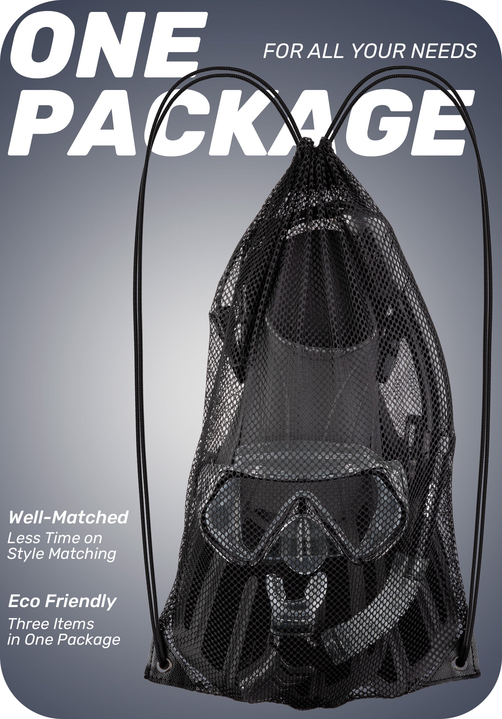 CAPAS Snorkel Set, black