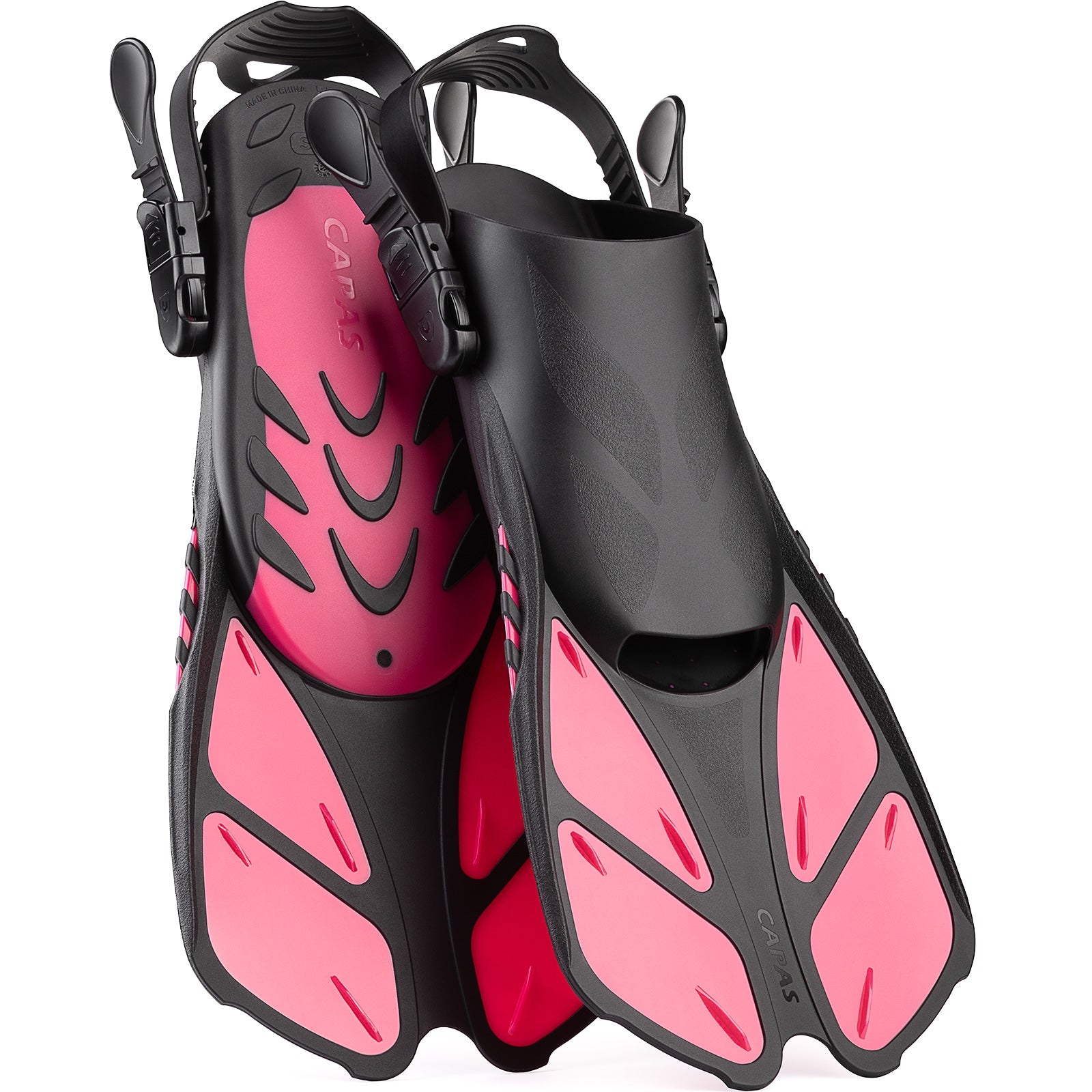 CAPAS Swim Fins for Snokeling, warm pink
