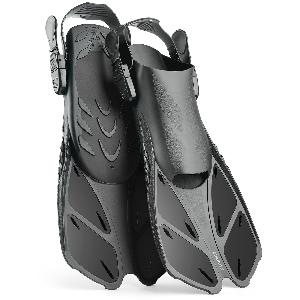 CAPAS Swim Fins for Snokeling, black