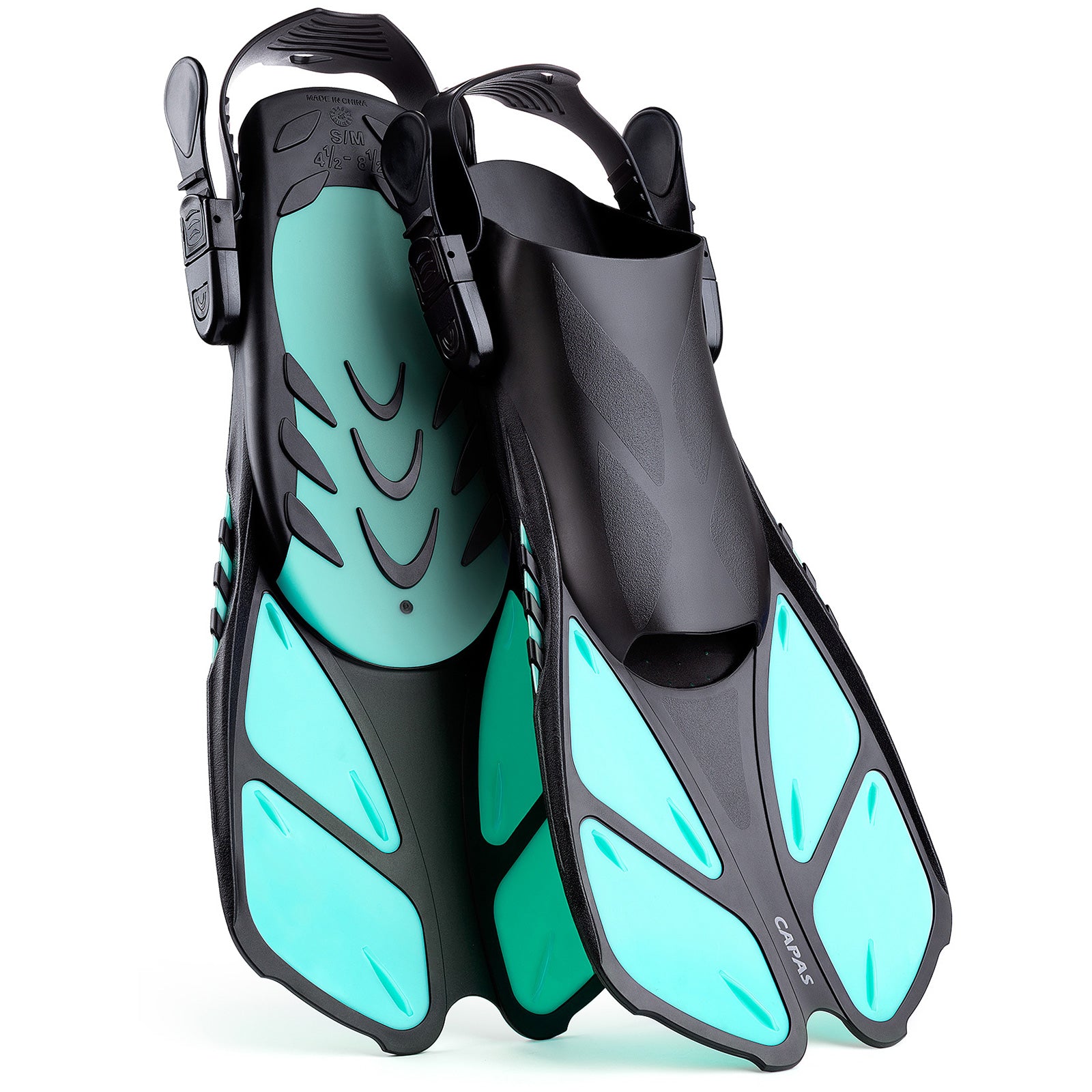 CAPAS Swim Fins for Snokeling, green