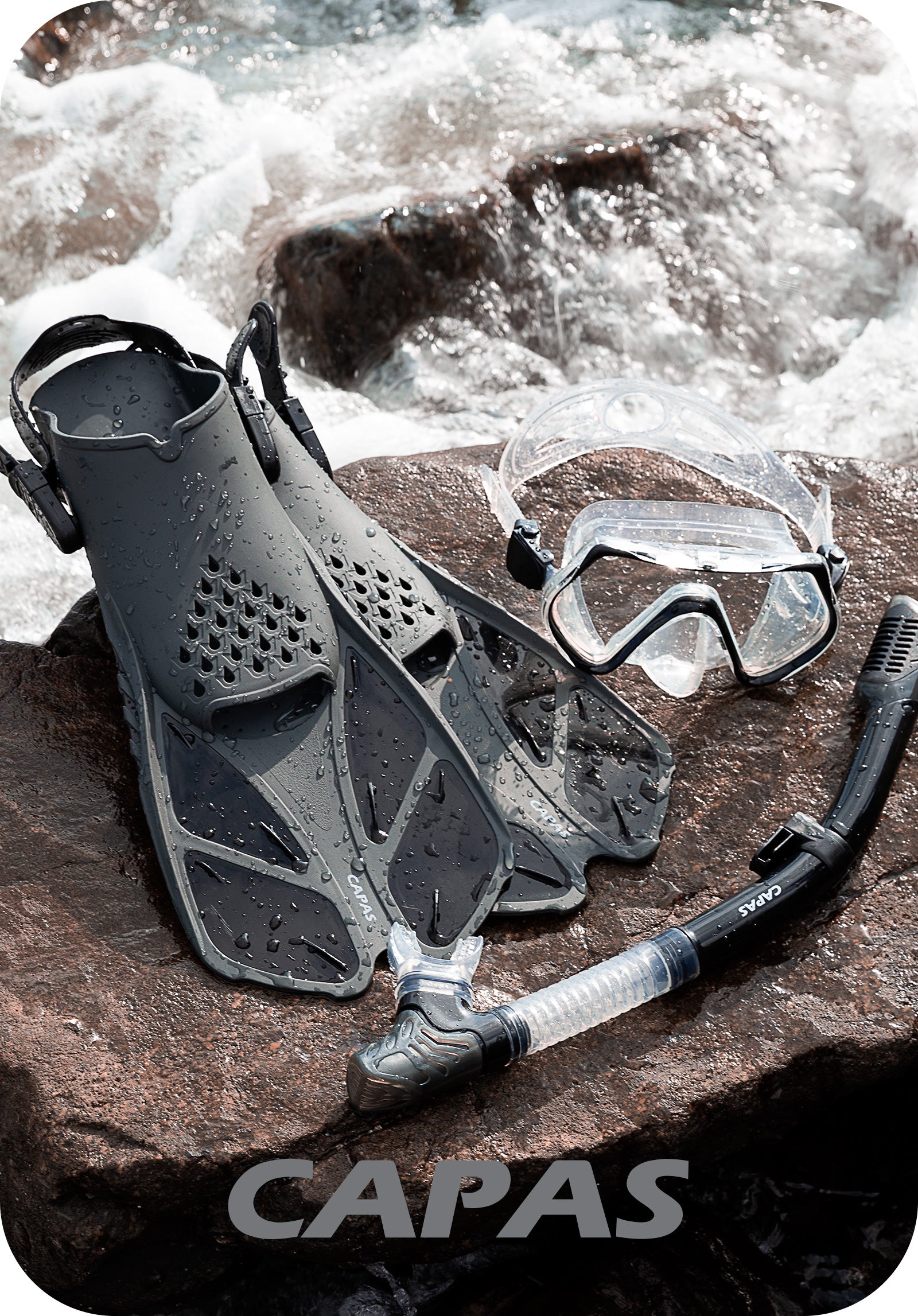 CAPAS Snorkel Set Black